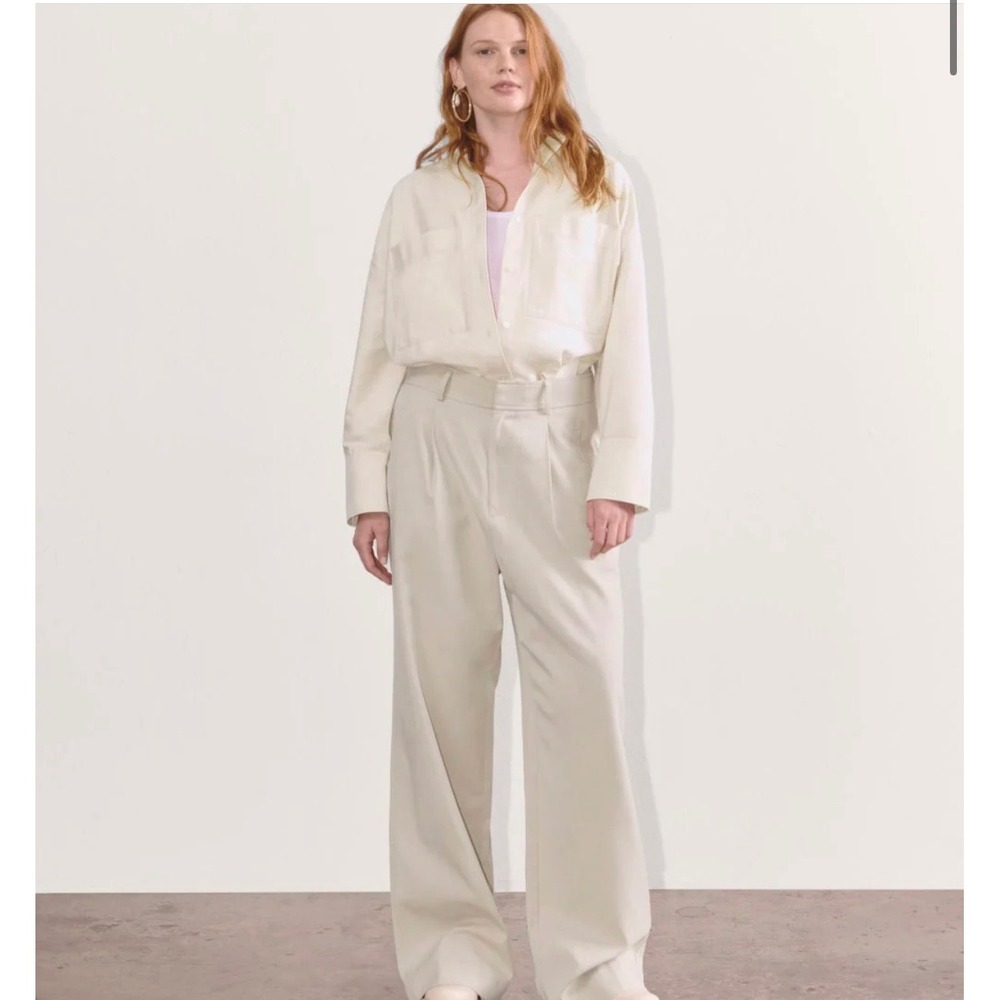 Everlane The Draper Pleated Pant – Buttersmooth – Size 6 Short